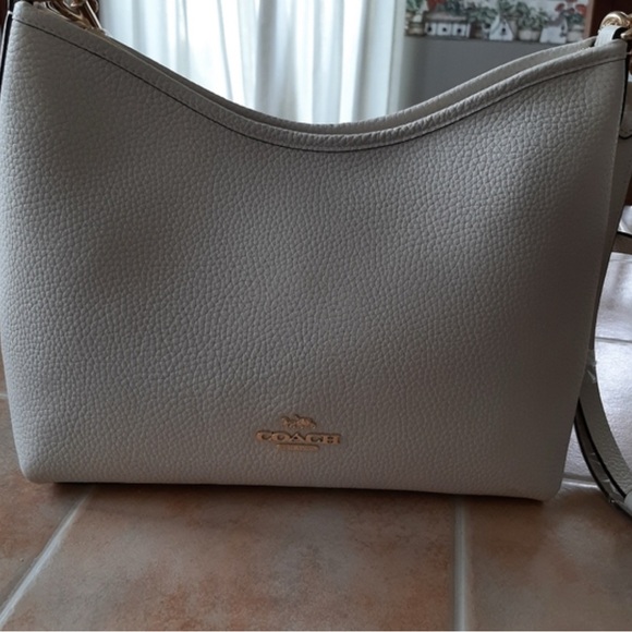 Coach Handbags - Coach Off-White Leather Shoulder Bag